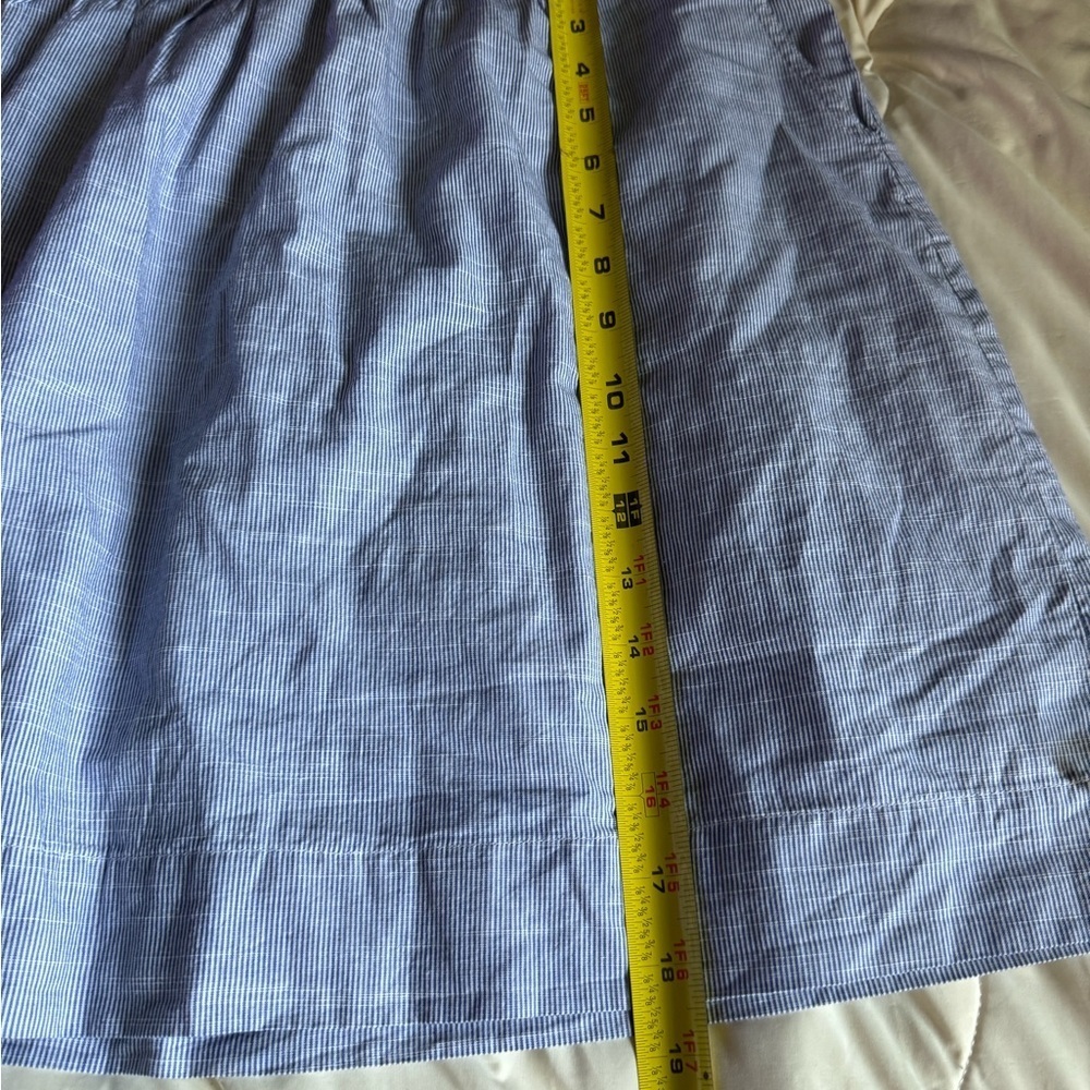 H. Bass & Co blue and white striped Women's Skirt - Picture 8 of 8